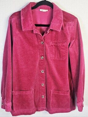 Appleseed’s Pink Corduroy Chore Jacket Shacket Large